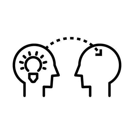 Transferring skills iconのイラスト素材