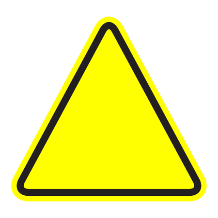triangle icon, warning, emptyのイラスト素材