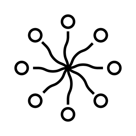 Multi channel icon, vector illustrationのイラスト素材