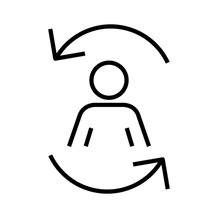 Retention icon, vector illustrationのイラスト素材