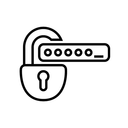password protection iconのイラスト素材