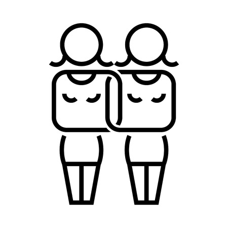 Relation icon, vector ilustrationのイラスト素材