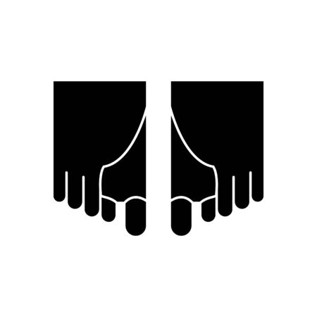 foot corrector pain iconのイラスト素材