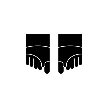 foot corrector pain iconのイラスト素材