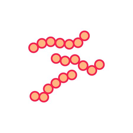 streptococcus icon, vectorのイラスト素材