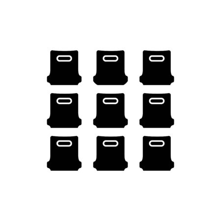 Stadium chairs iconのイラスト素材