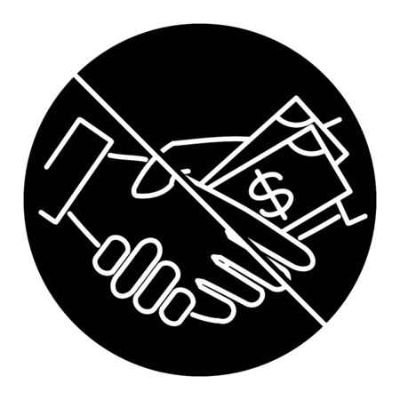 bribe icon, vectorのイラスト素材
