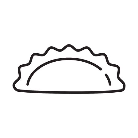 Dumpling icon, vectorのイラスト素材