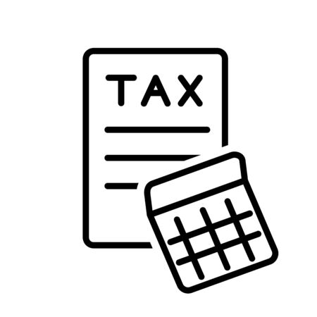 Tax icon, vectorのイラスト素材