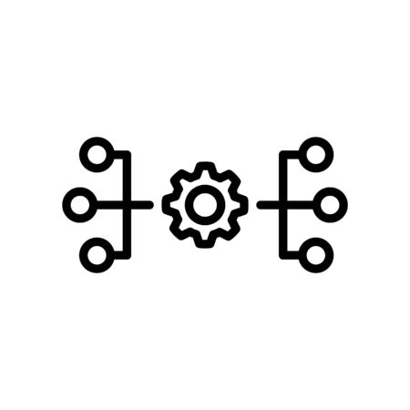 Algorithm icon, vector illustrationのイラスト素材