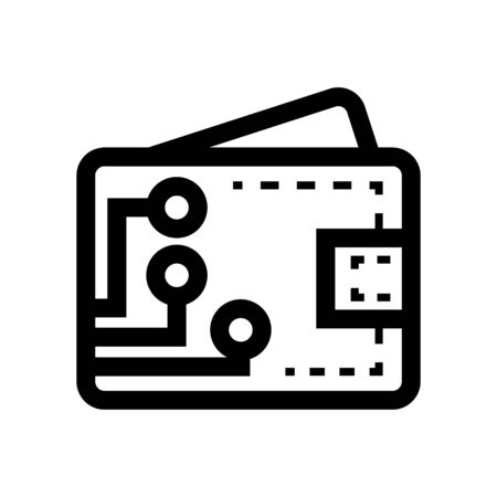 Digital wallet, vectorのイラスト素材