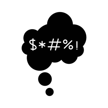 curse icon, complain icon.のイラスト素材