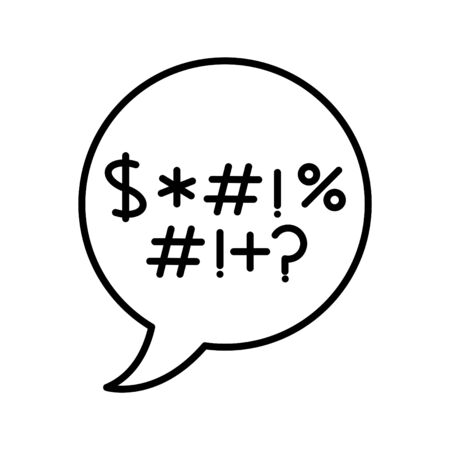 curse icon, complain icon.のイラスト素材