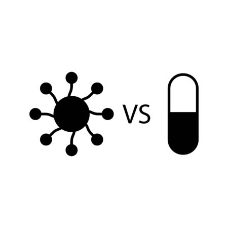 Antibiotic resistance iconのイラスト素材
