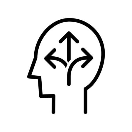 Flexiblity mind iconのイラスト素材