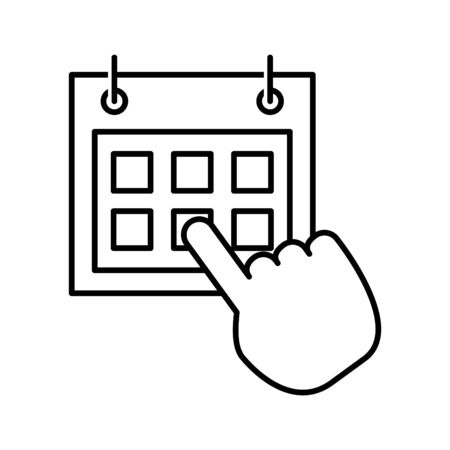 booking icon, vector illustrationのイラスト素材