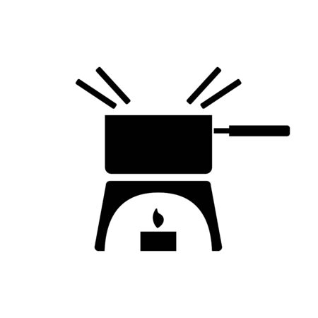 Melting fondue pot iconのイラスト素材