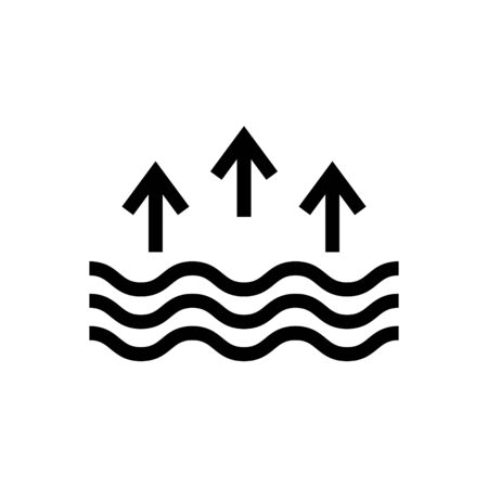 Evaporation icon, vector illustrationのイラスト素材