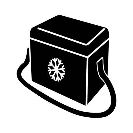Portable fridge iconのイラスト素材