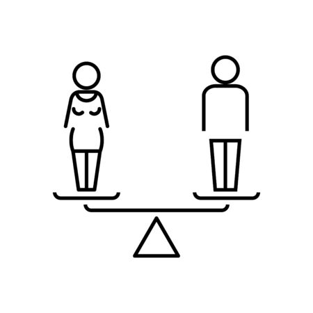 Gender balance iconのイラスト素材