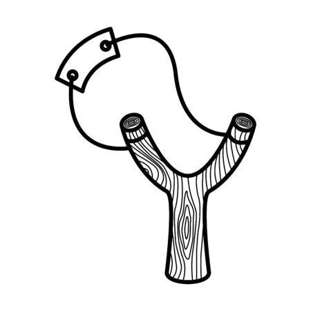 Slingshot icon, vector illustrationのイラスト素材