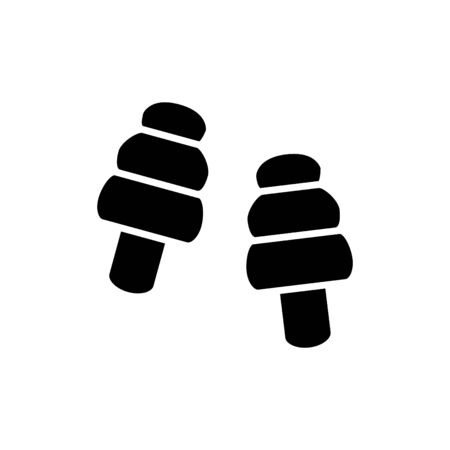 earplug icon, vector illustrationのイラスト素材
