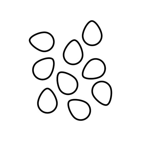 Sesame icon, vector illustrationのイラスト素材