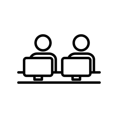 Coworking space iconのイラスト素材