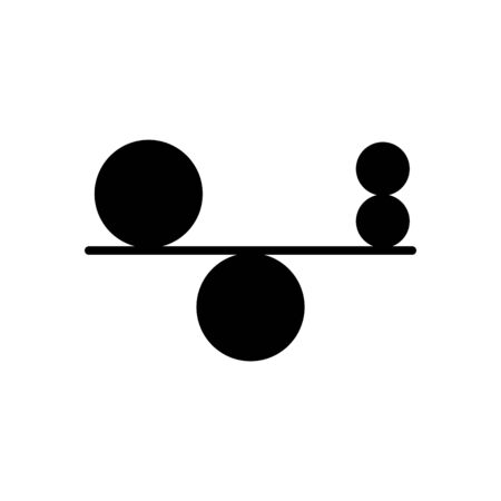 Stability icon, vector line illustrationのイラスト素材