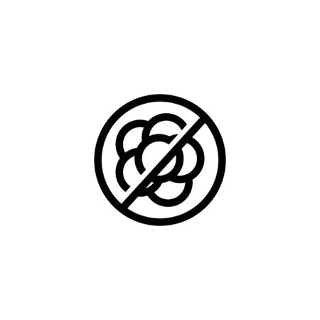 Cholesterol icon, artery blocked with cholesterol, vector line illustrationのイラスト素材