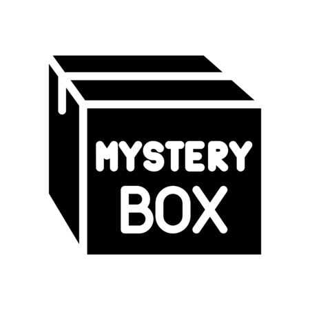 Mystery box icon, vector illustrationのイラスト素材