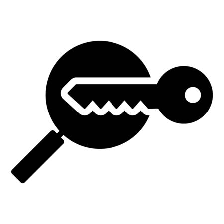 keyword icon, vector line illustrationのイラスト素材