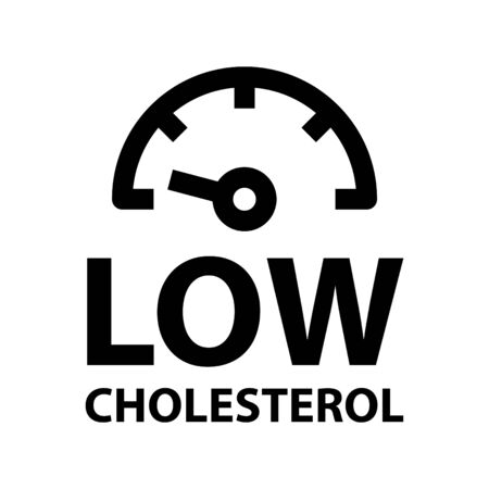 Low cholesterol icon, vector line illustrationのイラスト素材