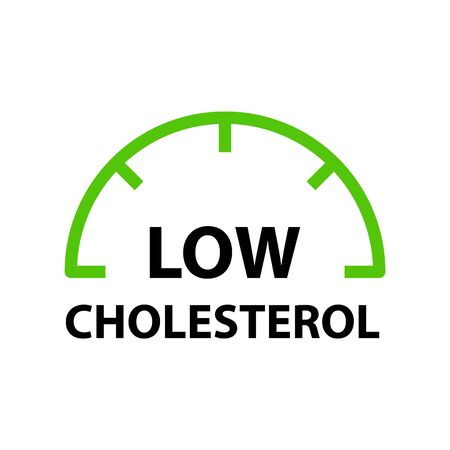 Low cholesterol icon, vector line illustrationのイラスト素材