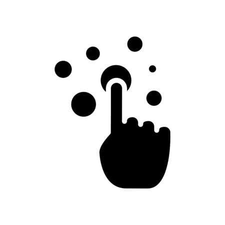 interactivity icon, vector line illustrationのイラスト素材