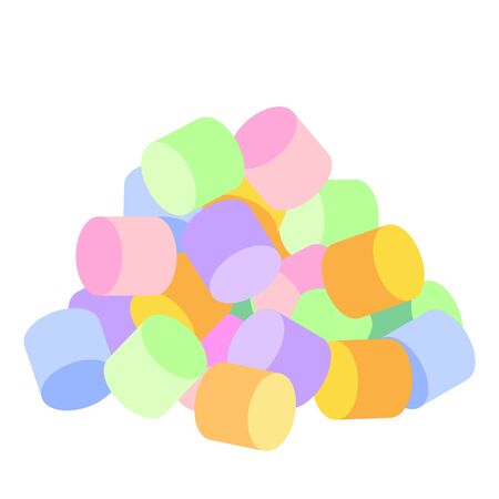 marshmallow icon, logo vector illustrationのイラスト素材