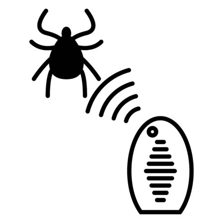Repellent ticks icon, vector illustrationのイラスト素材