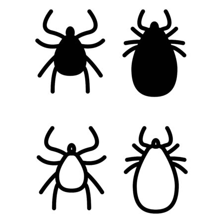 Tick icon insect icon, vector illustrationのイラスト素材