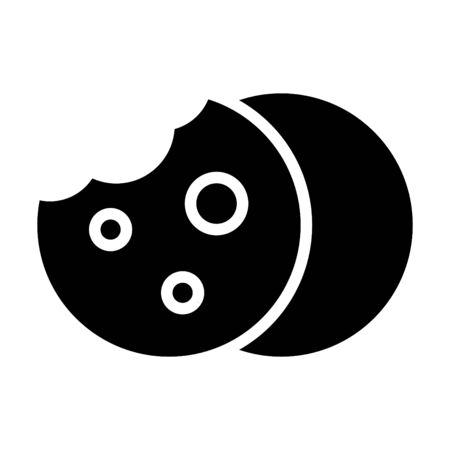 cookie icon, vector line illustration.のイラスト素材