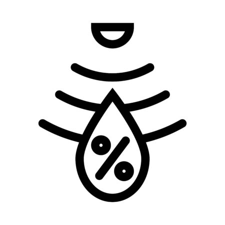 humidity sensor icon, vector illustrationのイラスト素材