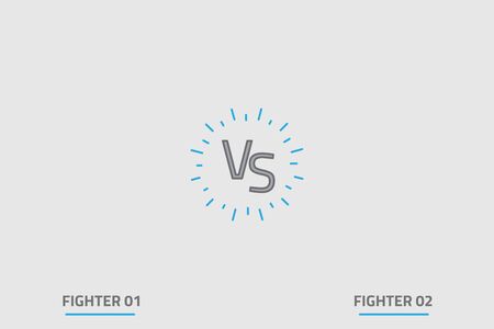 VS Versus screen, Vector Illustrationのイラスト素材