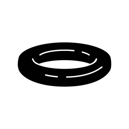 lifebuoys icon, vector line illustrationのイラスト素材