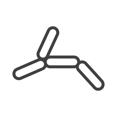 Yeast icon, vector line illustrationのイラスト素材