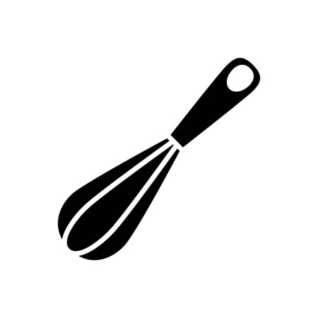 whisk icon, vector line illustrationのイラスト素材