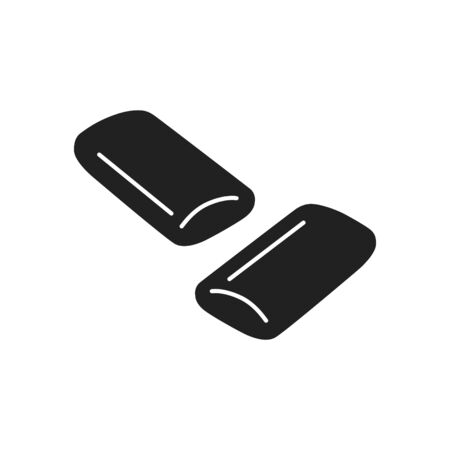 Gum icon, vector line illustrationのイラスト素材