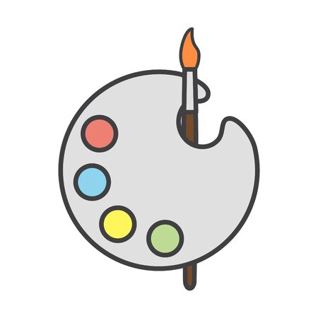 Palette icon, Art icon, vector illustrationのイラスト素材