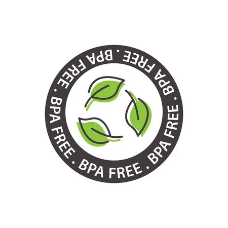 BPA free icon, vector illustrationのイラスト素材