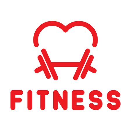 Gym or fitness logo, vector illustrationのイラスト素材