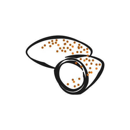 Kibbeh icon, vector illustrationのイラスト素材