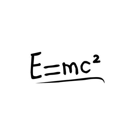 Einstein formula icon, vector illustrationのイラスト素材